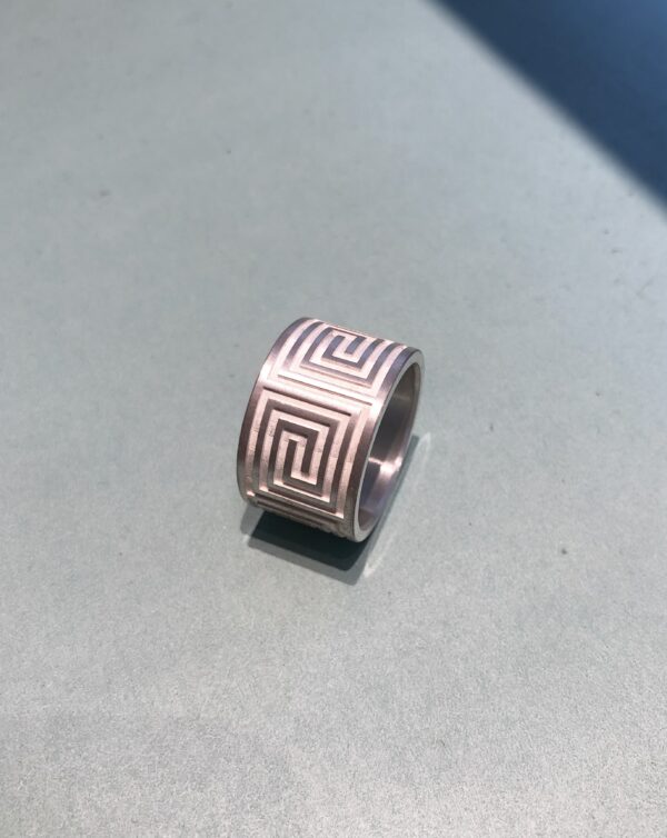 Ring Silber Mäander – Bild 4